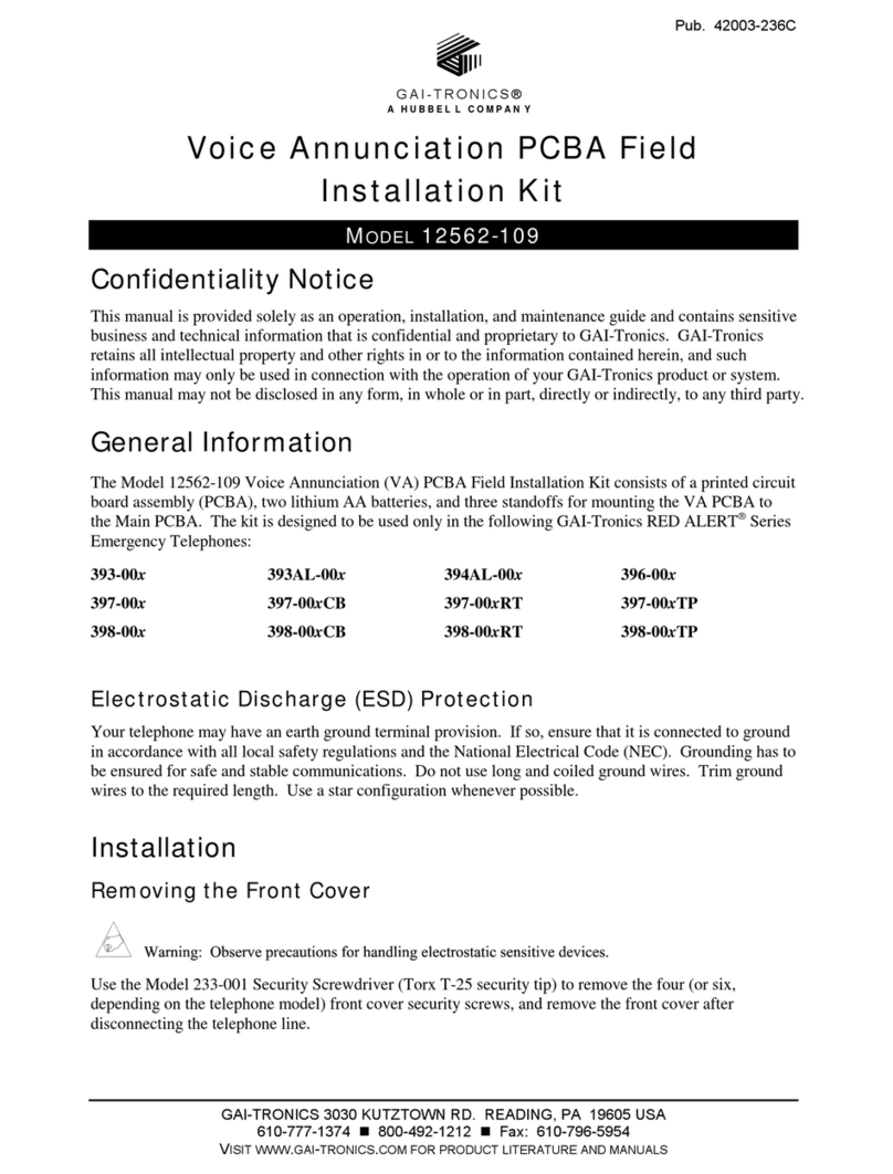 GAI-Tronics 12562-109 Installation kit GAI-Tronics 12562-109 Installation kit