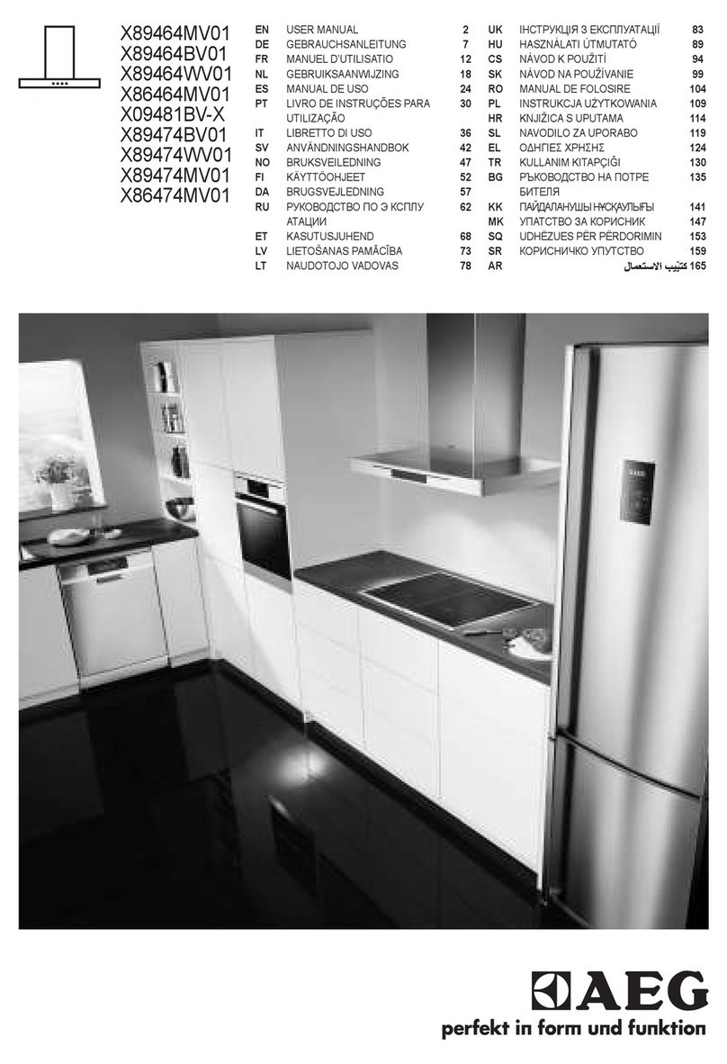 AEG X89464BV01 User manual