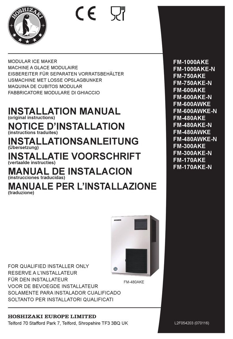 Hoshizaki FM-1000AKE installation manual