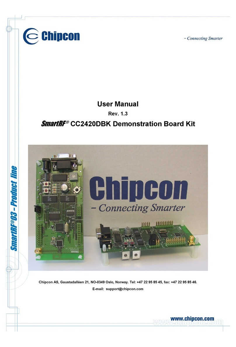 Chipcon SmartRF CC2420DBK user manual
