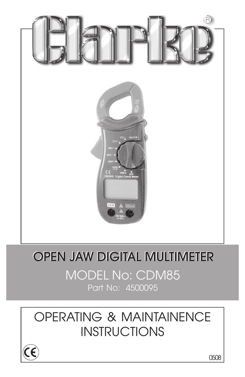 Clarke CDM 85 OPERATING & MAINTAINENCE INSTRUCTIONS