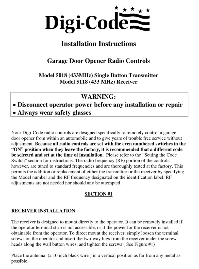 Digi-Code 5018 User manual