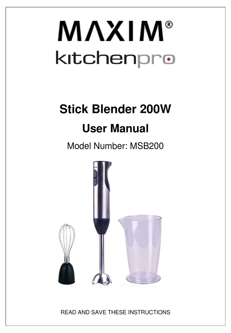 Maxim KitchenPro MSB200 user manual