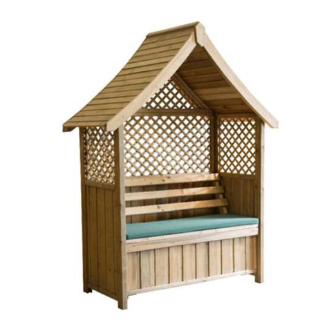 Zest 4 Leisure Norfolk Arbour with Storage Box User manual