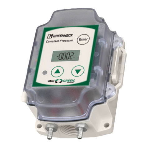 Greenheck vari-green Installation and operating instructions