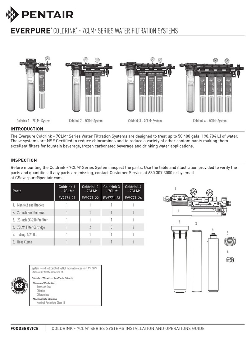 Pentair Everpure Coldrink - 7CLM+ Series Installation and operation guide