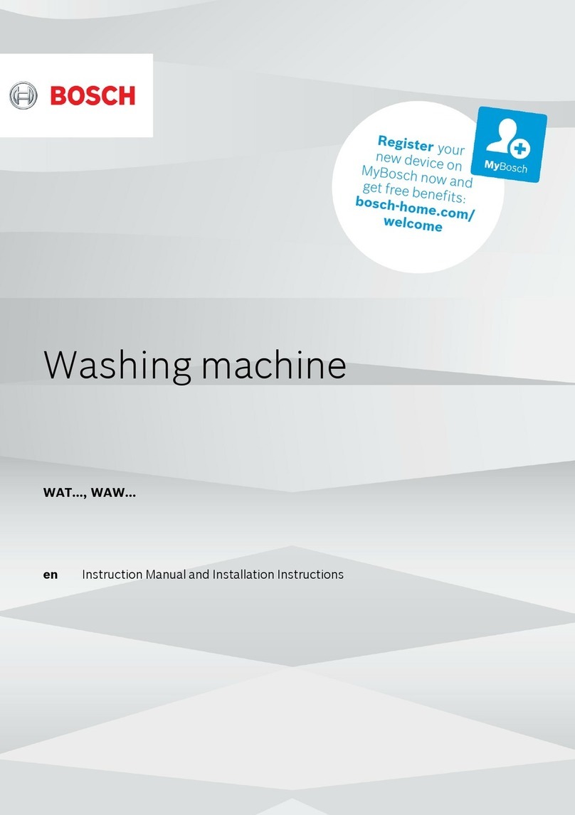 Bosch WAT series Specification sheet