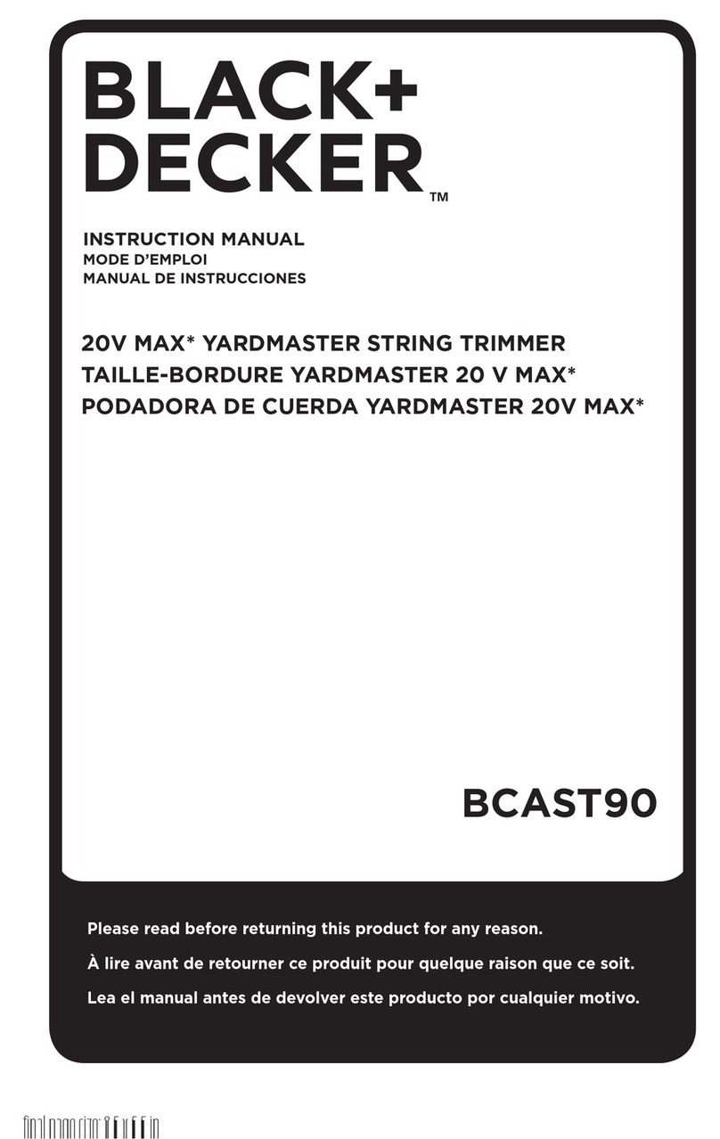BLACK DECKER YARDMASTER BCAST90 instruction manual