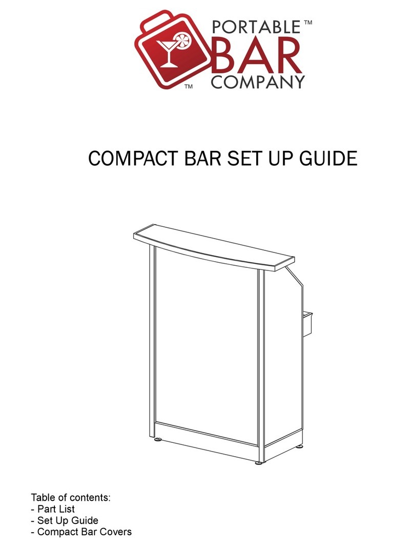 Portable Bar Company COMPACT BAR Setup guide Portable Bar Company COMPACT BAR Setup guide