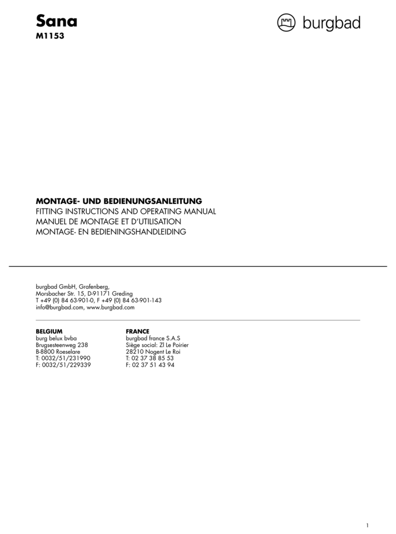 burgbad Sana M1153 Instructions and operating manual