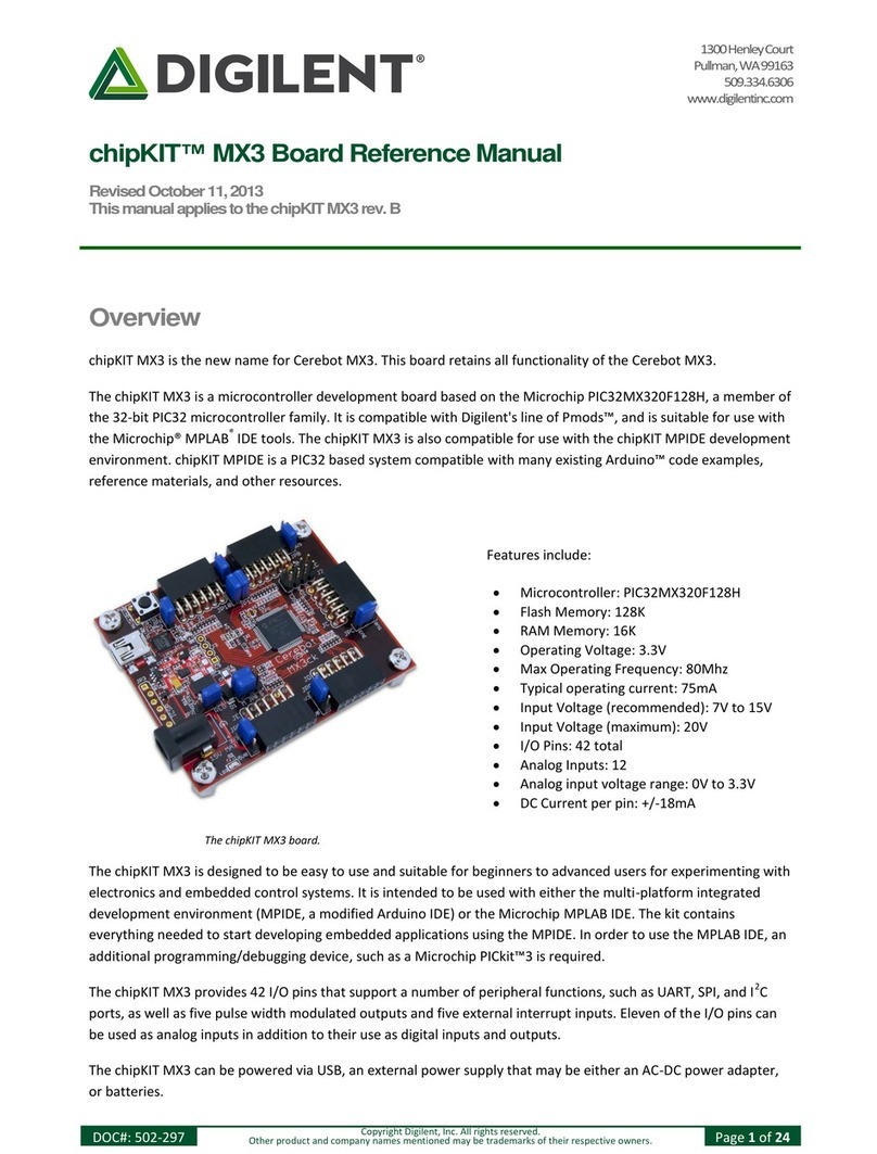 Digilent chipKIT MX3 Reference manual
