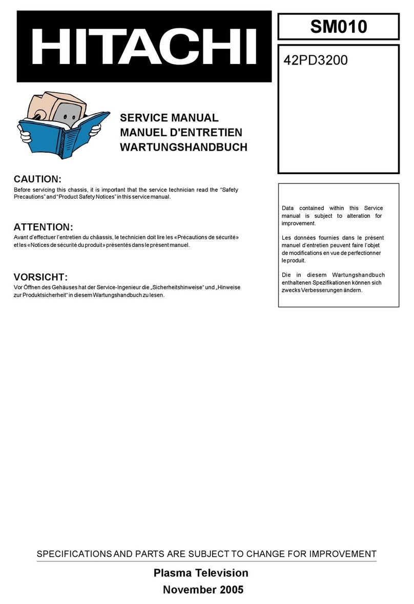 Hitachi 42PD3200 User manual