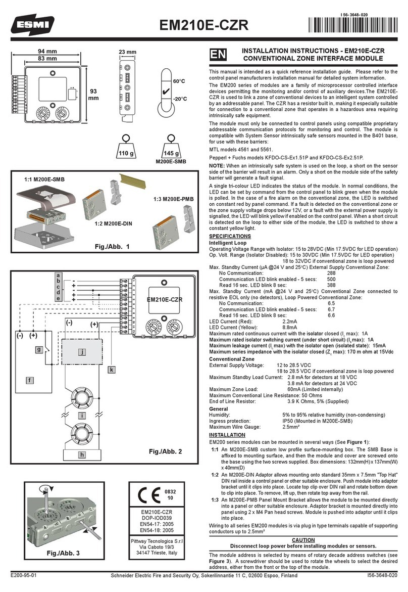 ESMI EM210E-CZR installation instructions ESMI EM210E-CZR installation instructions