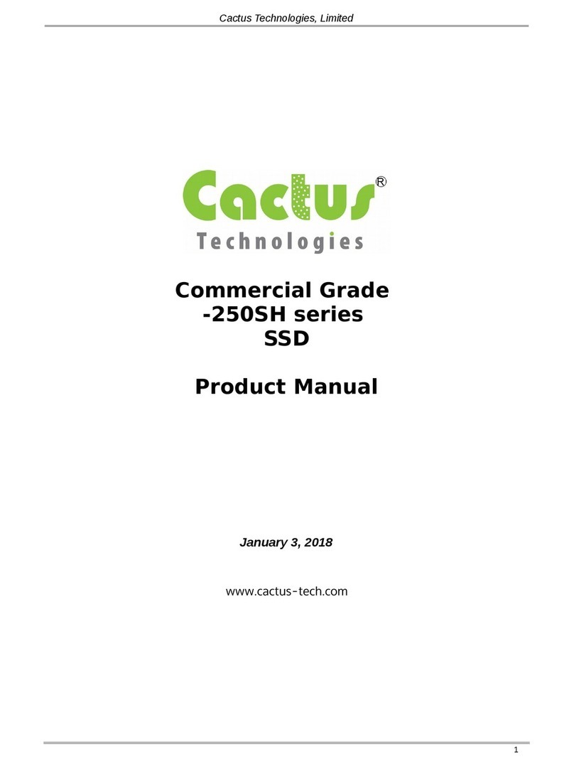 Cactus 250SH series User manual