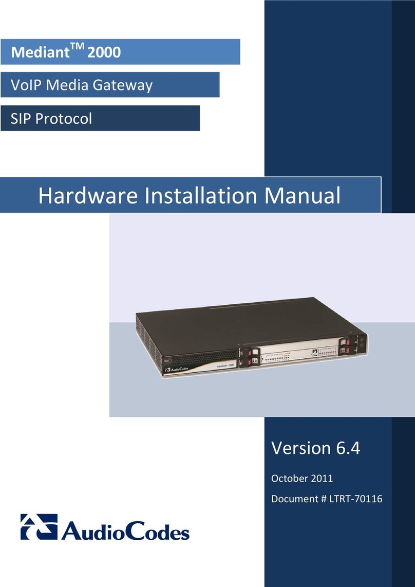 AudioCodes Mediant 2000 Assembly instructions