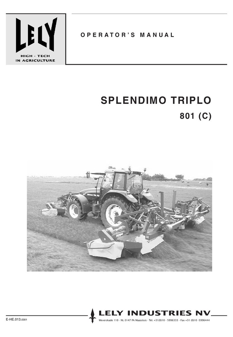 LELY Splendimo Triplo 801 Operator's manual