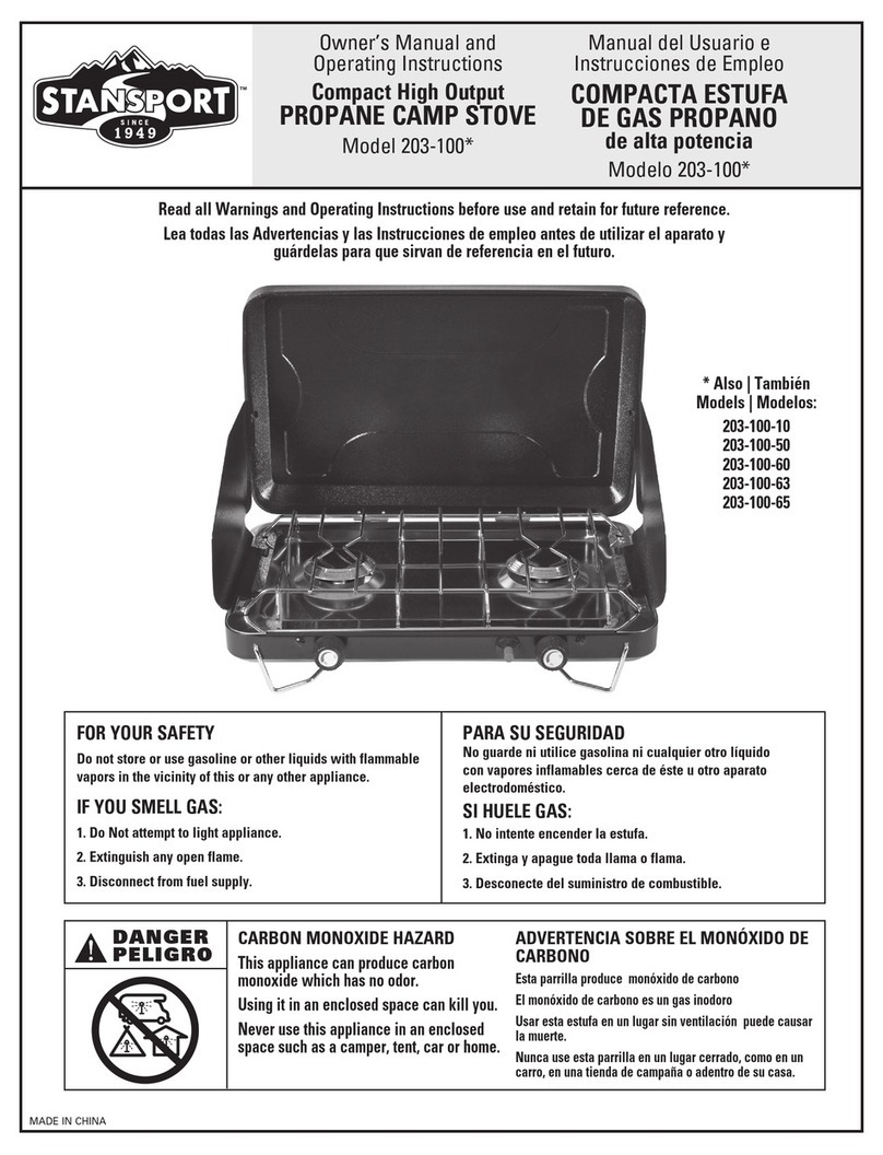 Stansport 203-100 Series owner's manual