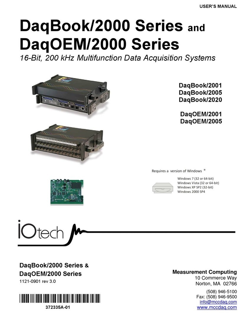 IOtech DaqBook/2000 Series user manual