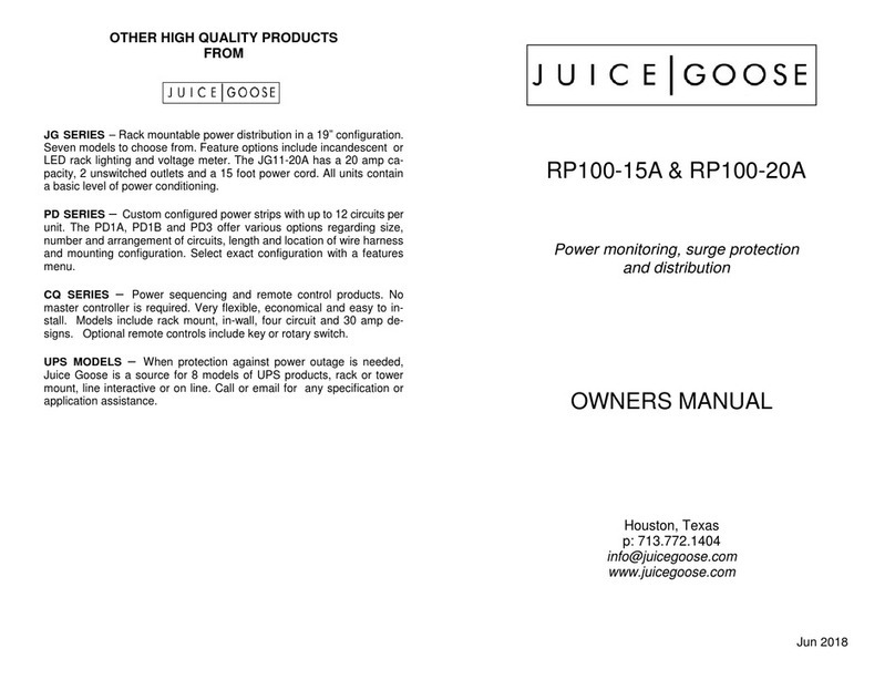 JuiceGoose RP100-15A owner's manual