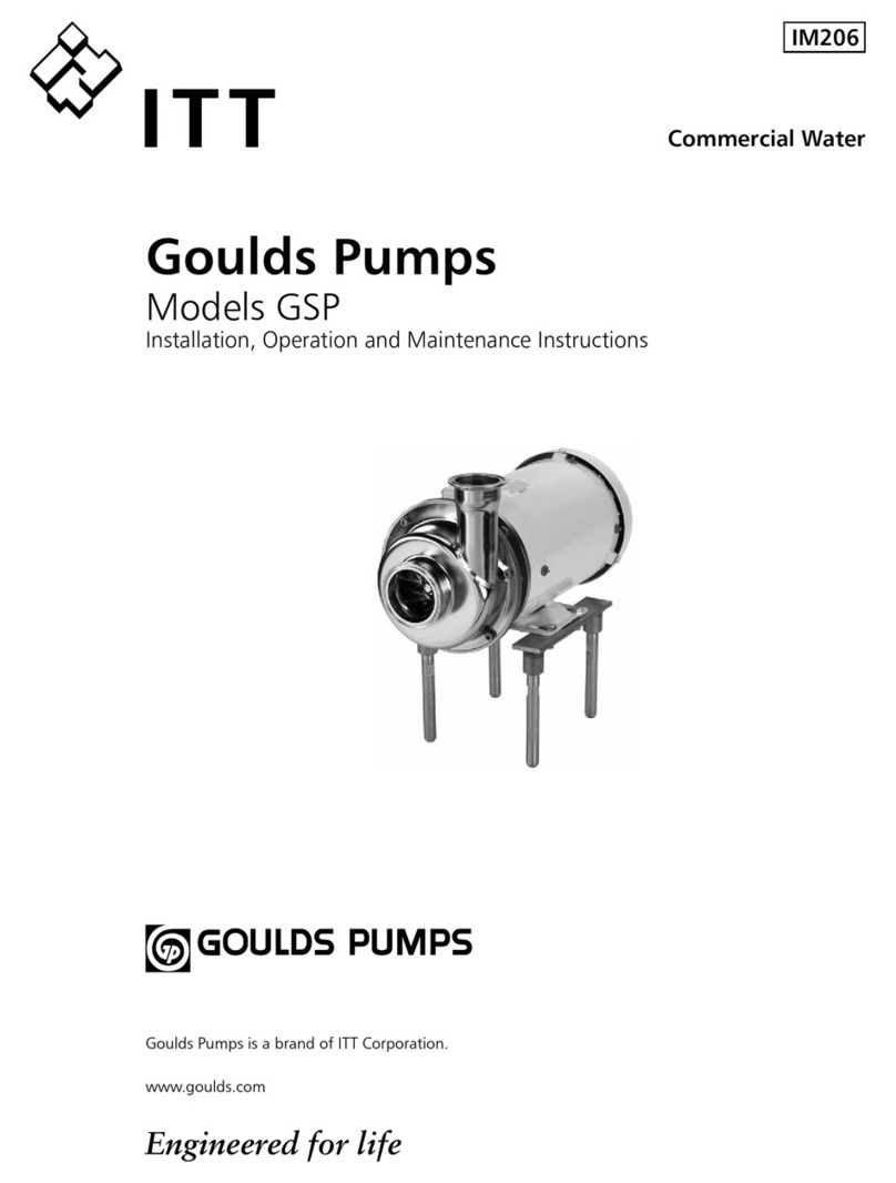 Goulds Pumps GSP Series Manual
