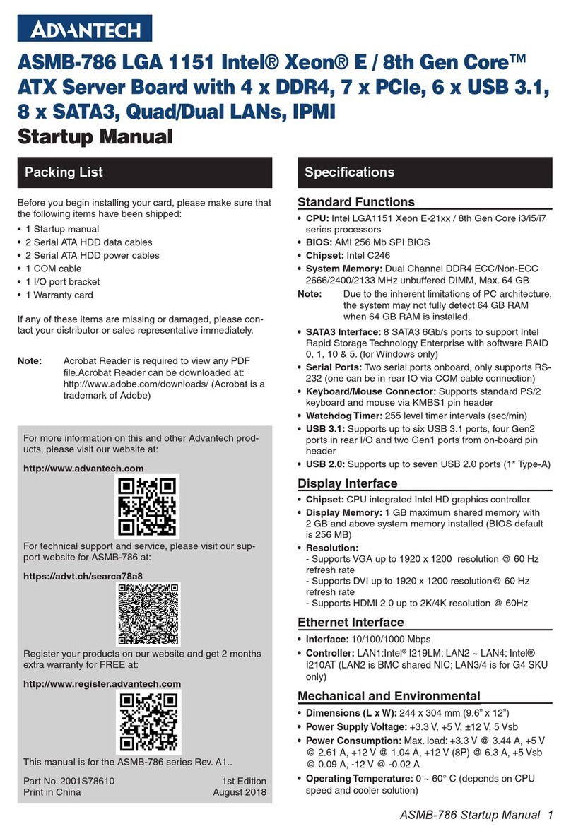 Advantech ASMB-786 User guide