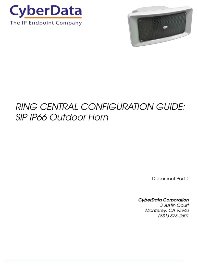 CyberData SIP IP66 User manual