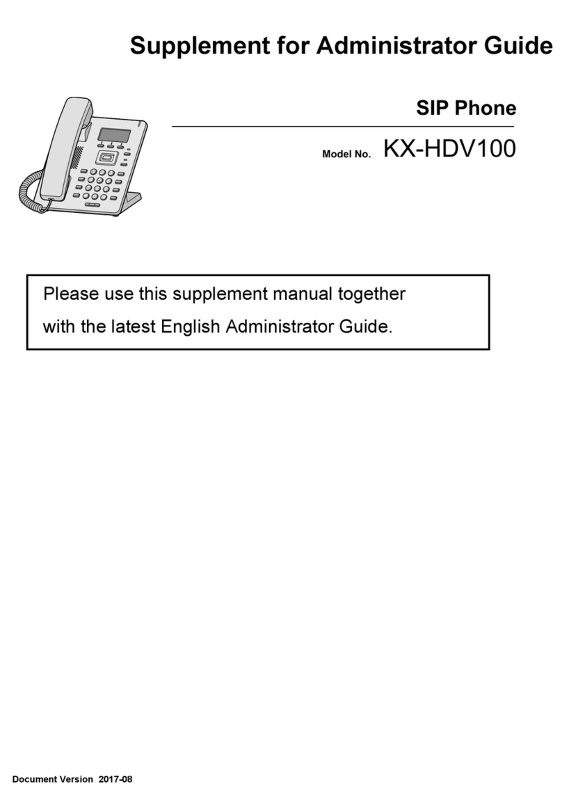 Panasonic KX-HDV100 Service manual