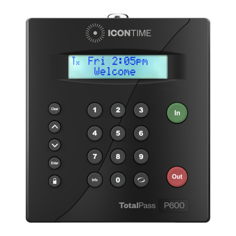 Icon Time TotalPass P600 User manual