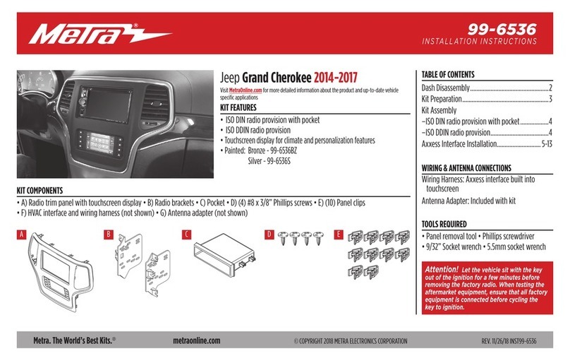 Metra Electronics 99-6536 User manual Metra Electronics 99-6536 User manual