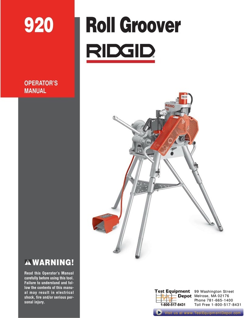 RIDGID 920 operating manual