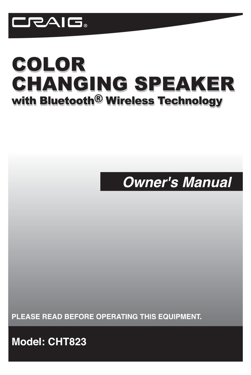 Craig CHT823 owner's manual