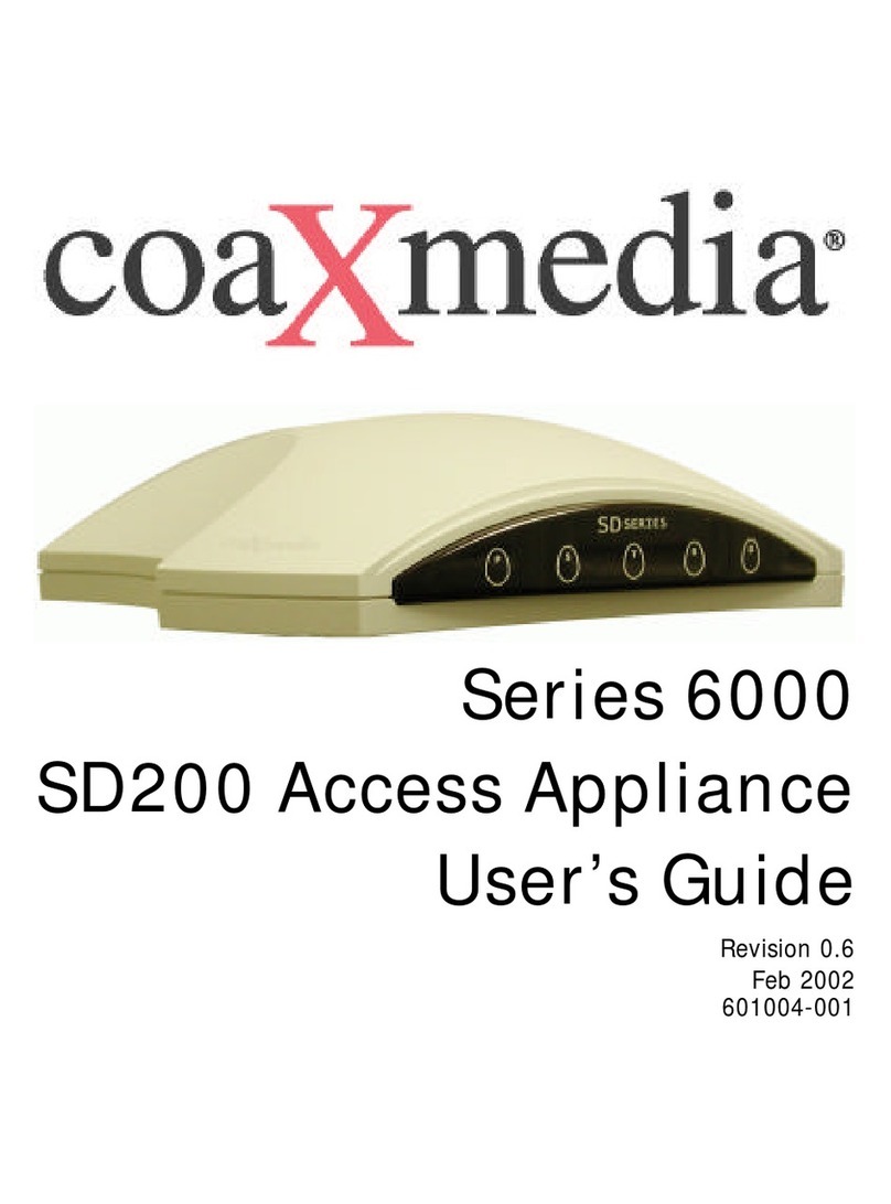 Coaxmedia Series 6000 user guide