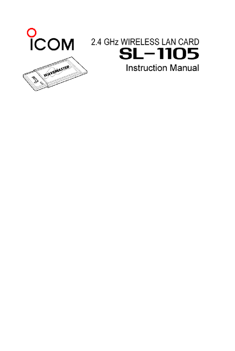 Icom SL-1105 instruction manual