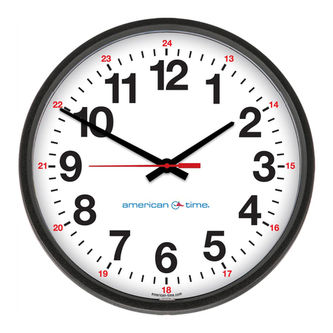 American Time Wi-Fi Battery Analog Clock Quick start installation guide