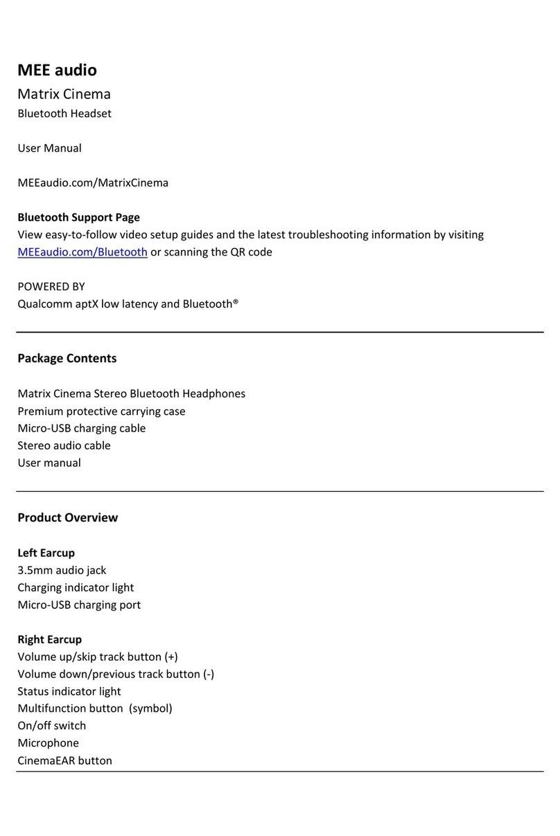 MEE AUDIO Matrix Cinema user manual