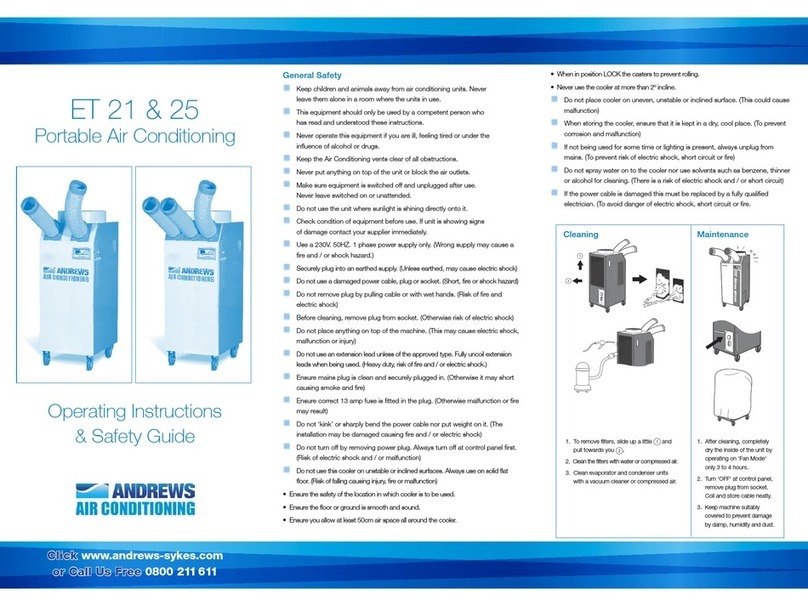 andrews ET 21 Product information sheet