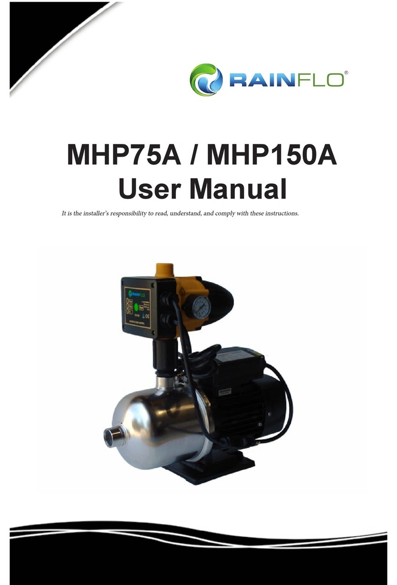 RainFlo MHP75A user manual RainFlo MHP75A user manual
