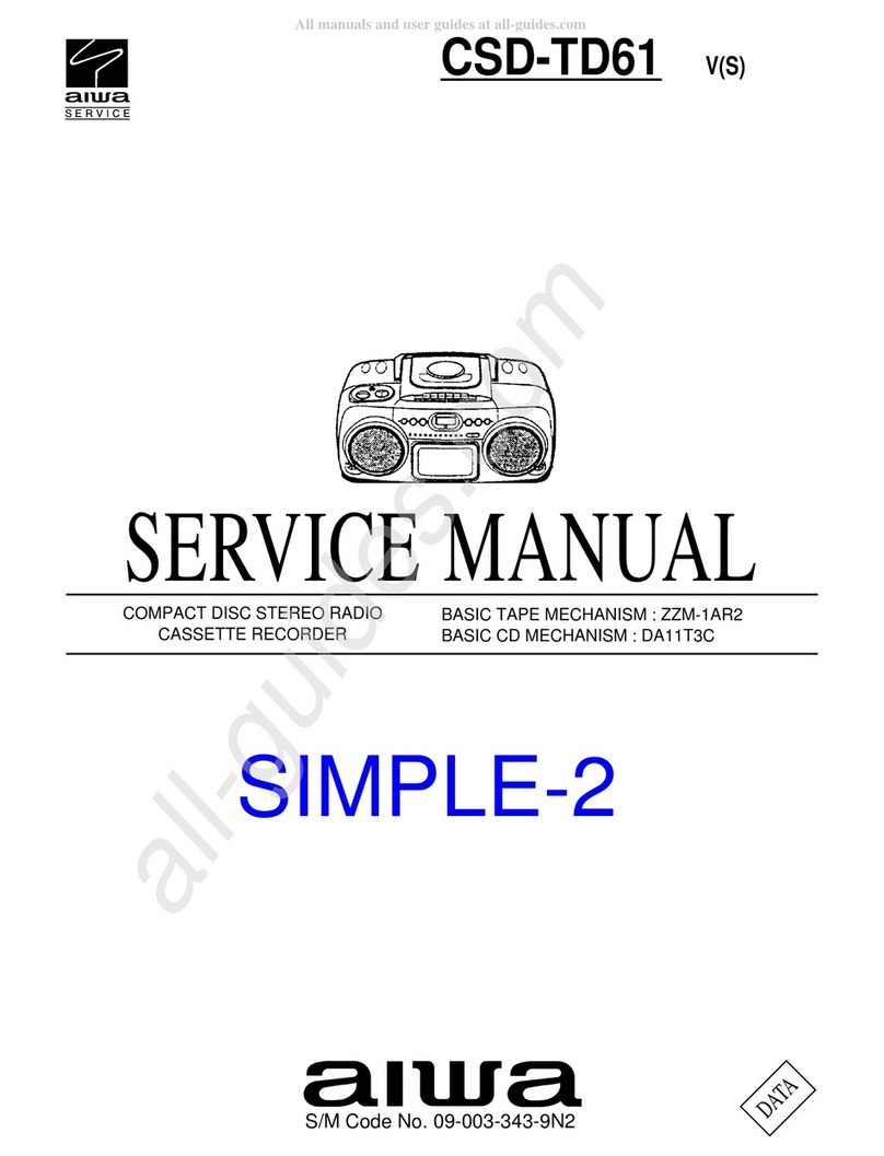 Aiwa CSD-TD61 Service manual