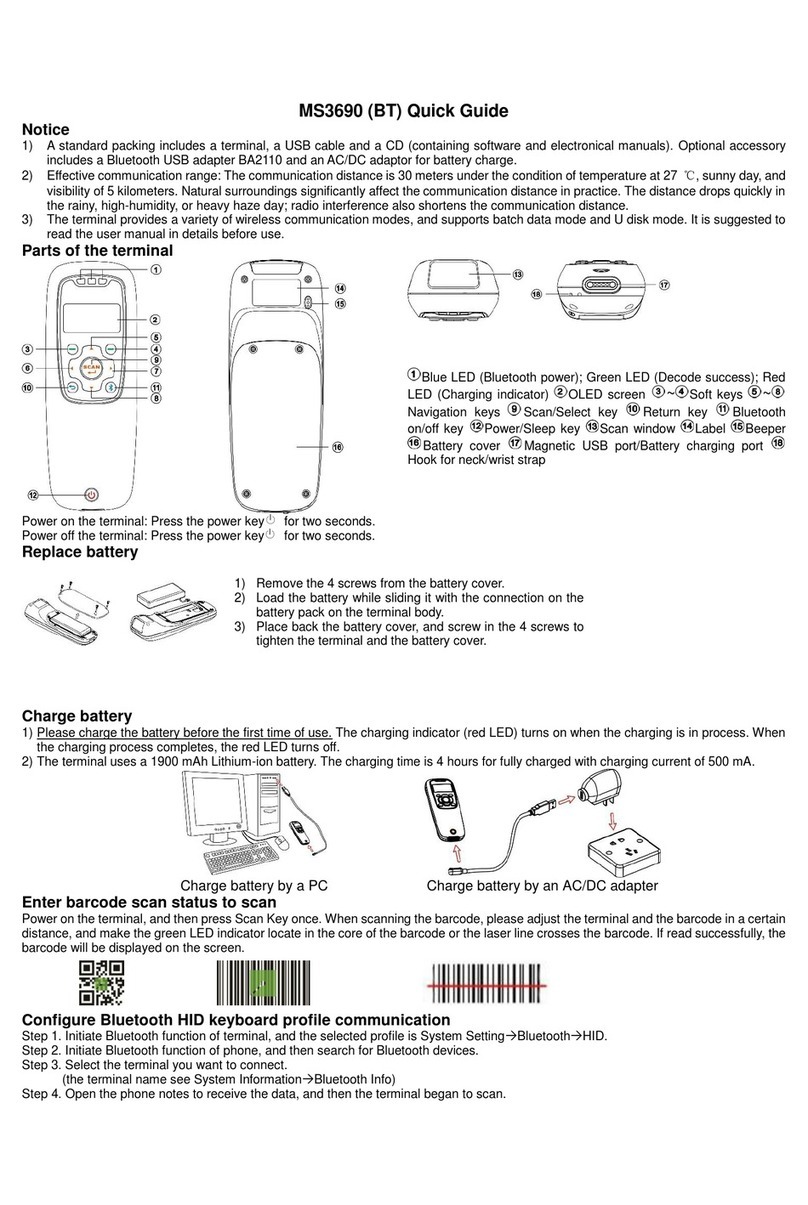 Mindeo MS3690 quick guide
