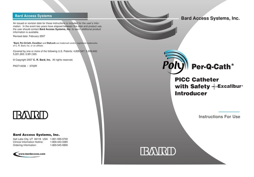 Bard Poly Per-Q-Cath User manual