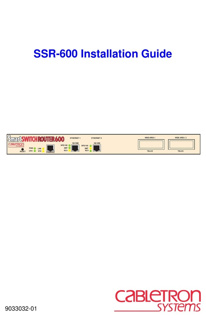 Cabletron Systems SSR-600 User manual