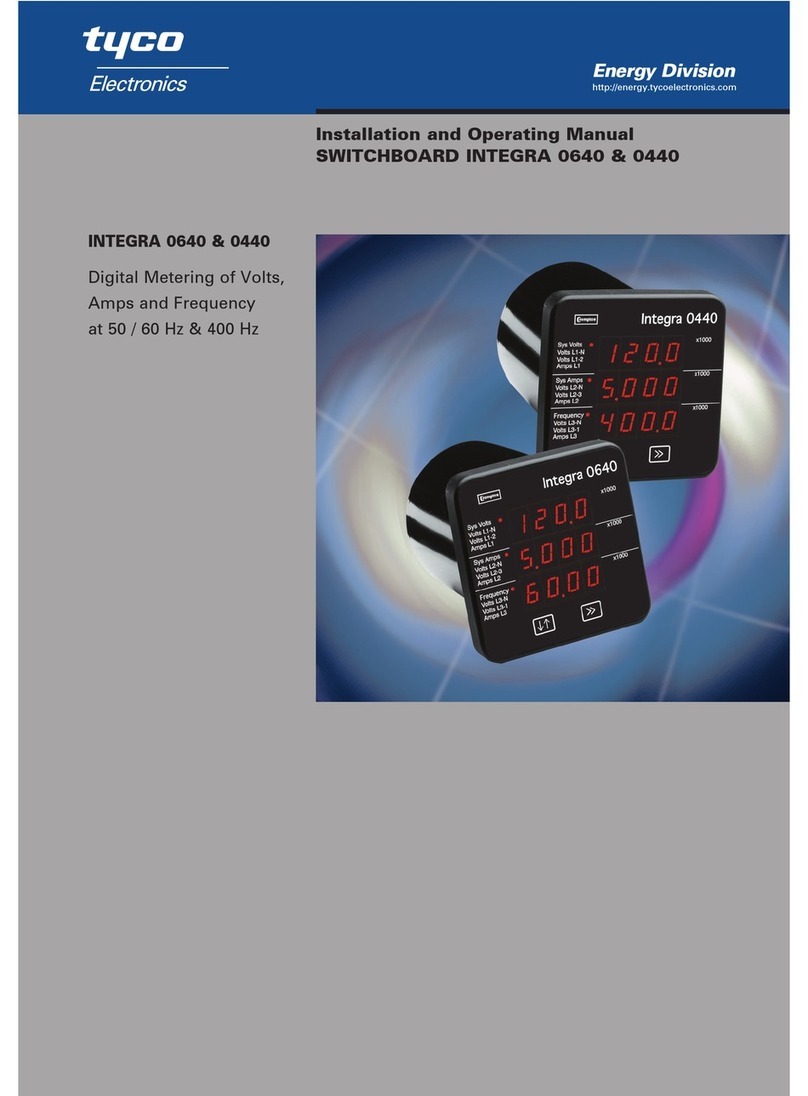 Tyco Electronics INTEGRA 0640 Installation and operating manual Tyco Electronics INTEGRA 0640 Installation and operating manual