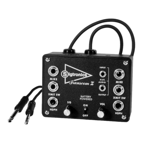 Sigtronics Transcom II User manual