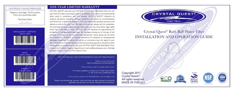 Crystal Quest CQE-RC-00808 Operating instructions