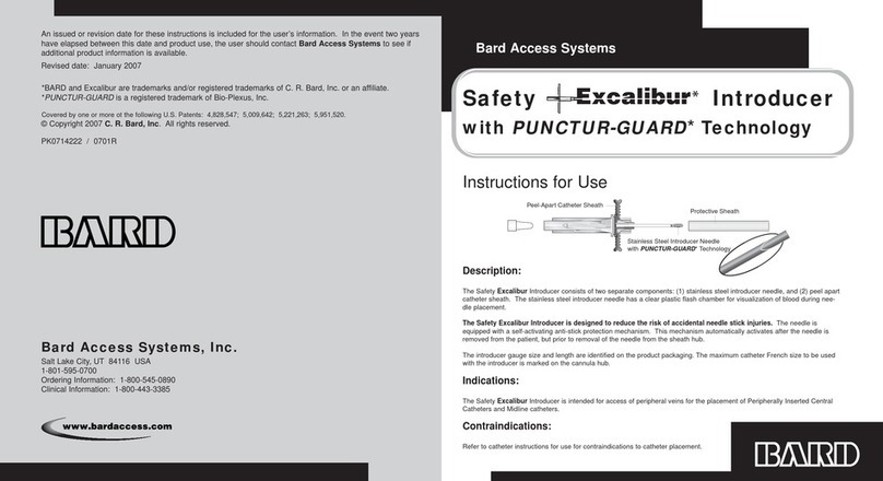 Bard Excalibur Instructions for use