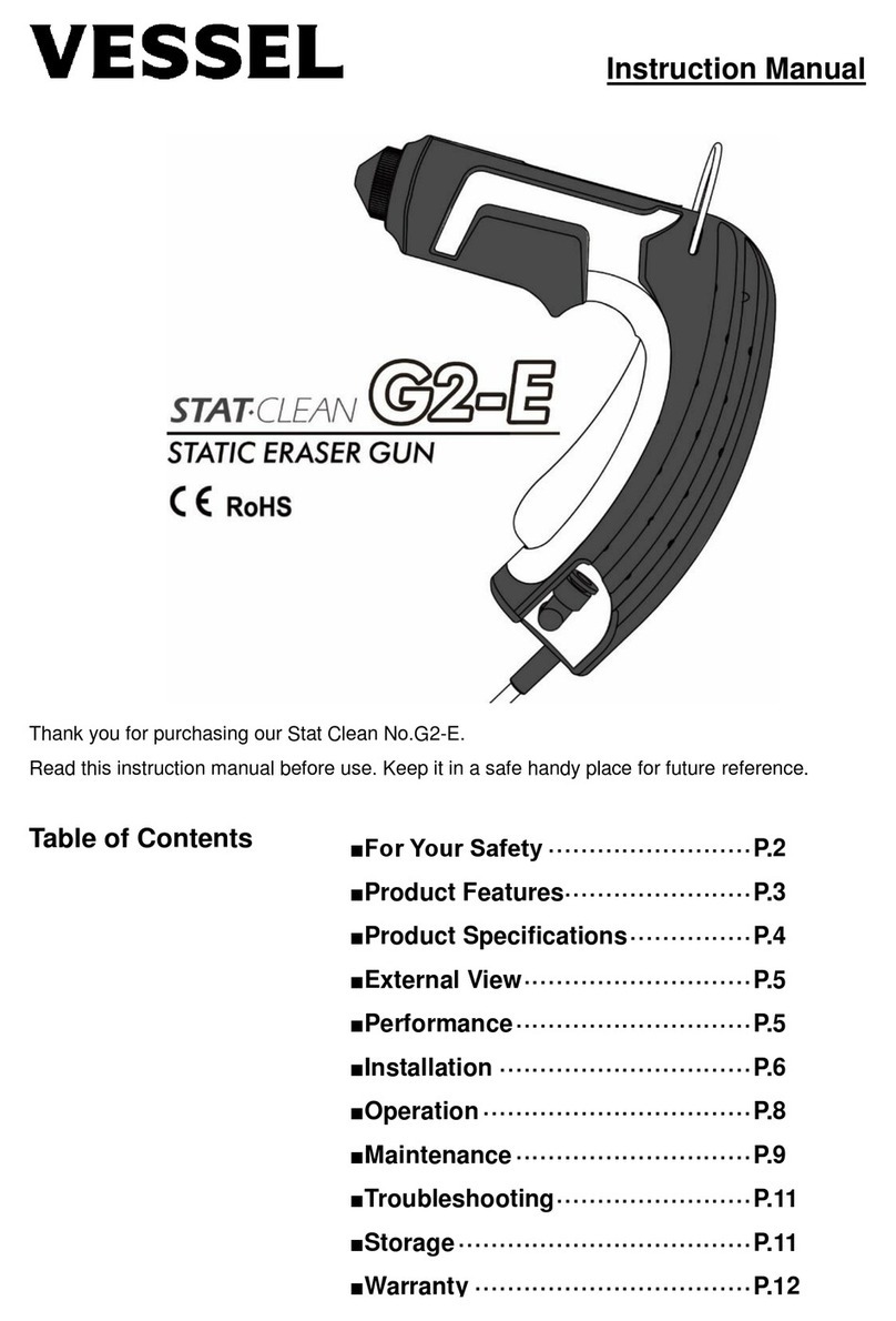 Vessel STAT CLEAN G2-E instruction manual