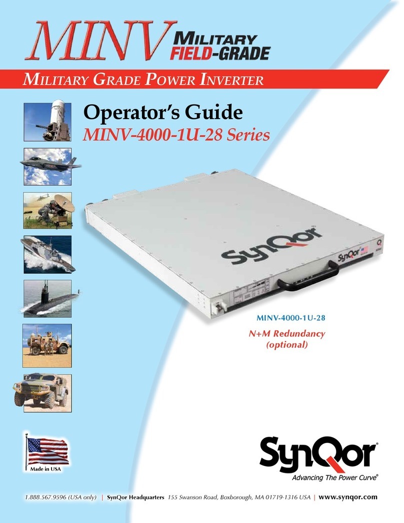 SynQor MINV-4000-1U-28 Series Operator's guide