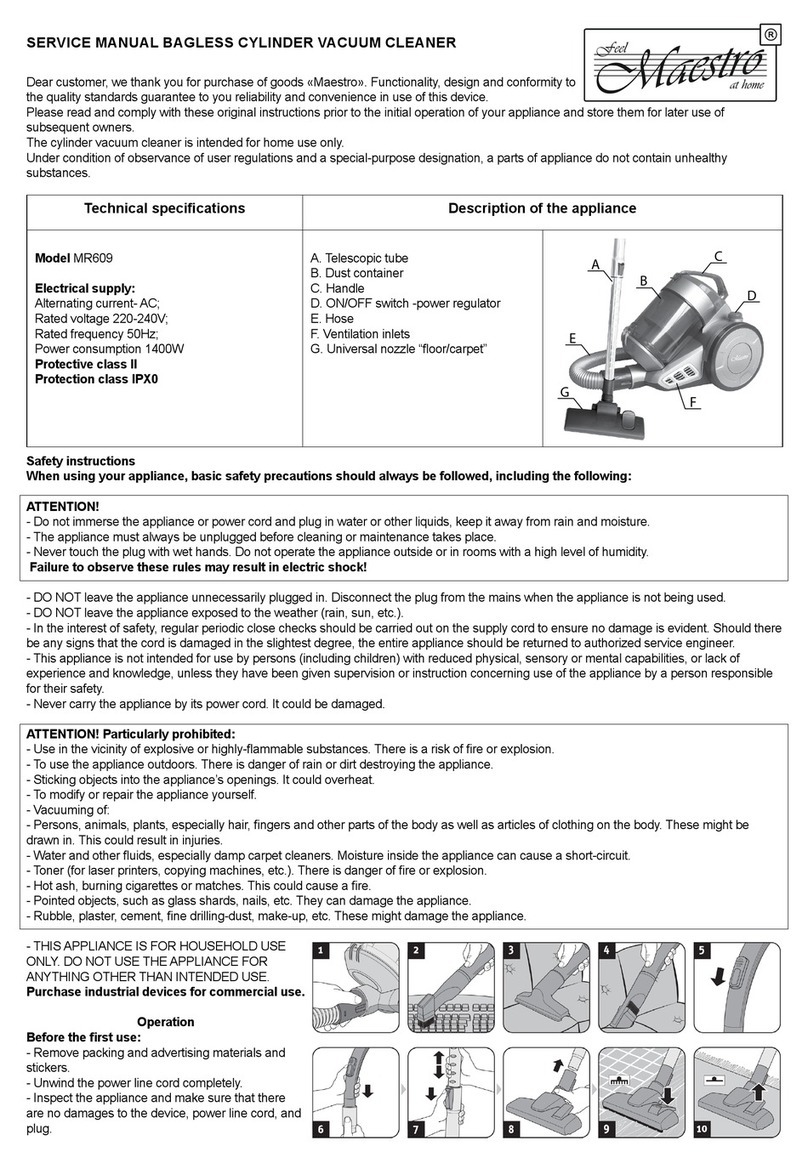 Feel-Maestro MR609 Service manual