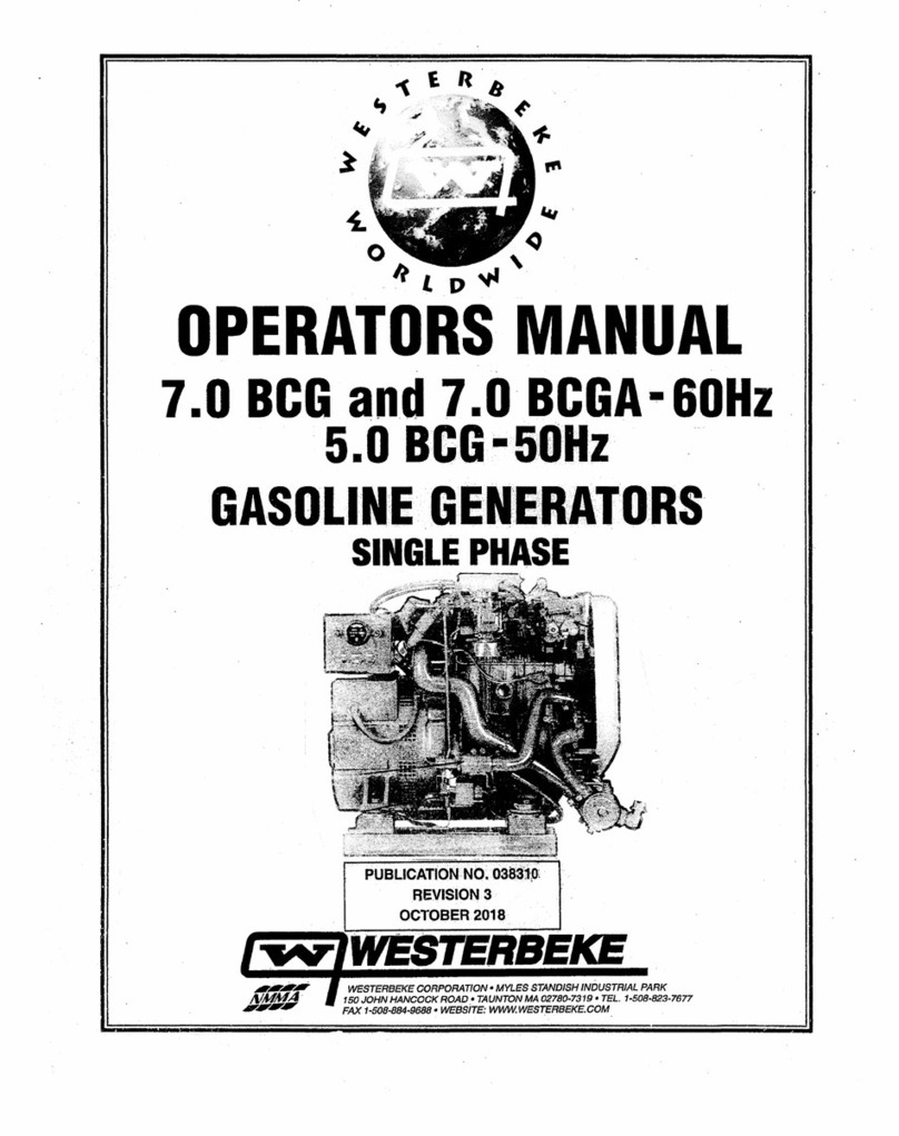 Westerbeke 7.0BCG User manual