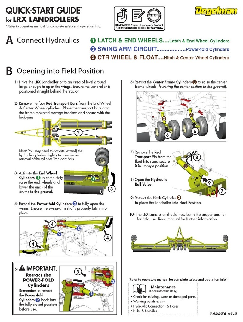 Degelman Landroller LRX Series User manual